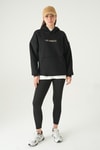 Kadın Sweatshirt-Los Angeles Baskılı Sweat 1042 Siyah -rulem