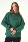 Kadın Sweatshirt-Los Angeles Baskılı Sweat 1042 Yeşil -rulem