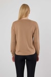 Kadın Sweatshirt-Oval Kesim Oysho Sweat 3007 Camel -rulem