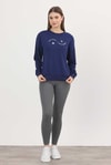 Kadın Sweatshirt-Rays 4003 Baskılı Sweat Laci-rulem