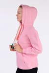 Kadın Sweatshirt-Renkli İpli Kapüşonlu Sweat 9173M Pembe -rulem