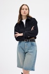 Kadın Sweatshirt-Siyah Kadın Peluş Yarım Fermuarlı Crop Sweatshirt 3056A-rulem