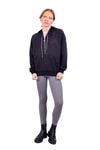 Kadın Sweatshirt-Yarım Fermuar Detay Sweat 9162M Siyah -rulem