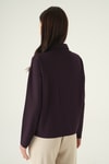 Kadın Sweatshirt-Yarım Fermuarlı Sweat 8249A Mürdüm -rulem