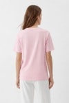 Kadın Tişört-Taşlı Kiraz Desenli Crop Tişört 26750 Pembe -rulem