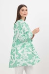 Kadın Tunik-Desenli Kol Lastikli Tunik 4366A Mint -rulem