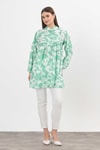 Kadın Tunik-Desenli Kol Lastikli Tunik 4366A Mint -rulem