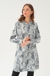 Kadın Tunik-Desenli Tunik 4236A Gri -rulem