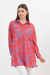 Kadın Tunik-Desenli Tunik 4401A Orange -rulem
