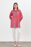 Kadın Tunik-Desenli Tunik 4401A Orange -rulem
