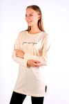 Kadın Tunik-Taş You Are Magic Baskılı Uzun Kol Tunik 3158-rulem
