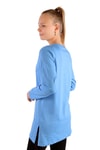 Kadın Tunik-WonderFul Baskılı Uzun Kol Tunik 3981 Mavi -rulem