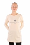 Kadın Tunik-WonderFul Baskılı Uzun Kol Tunik 3981 Taş -rulem