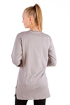 Kadın Tunik-You Are Magic Baskılı Uzun Kol Tunik 3158 Gri -rulem