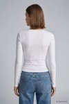 Kadın Üst Giyim-Kadın Body-Bisiklet Yaka Basic Penye Body 522 Ekru-rulem
