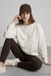 Kadın Üst Giyim-Kadın Sweatshirt-Bisiklet Yakalı Basic Oversize Sweatshirt 954 Ekru-rulem