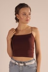 Kahve Askılı Atlet 001