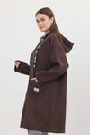 Kahve Astarsız Kaşe Hırka 3049A