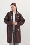 Kahve Astarsız Kaşe Hırka 3049A