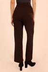Kahve Bağcıklı Pantolon 6854A
