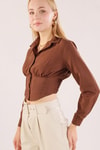 Kahve Balenli Gömlek 6617A