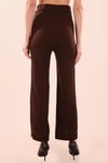 Kahve Bel Lastikli Pantolon 6855A