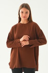 Kahve Bisiklet Yaka Tunik 6808A