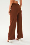 Kahve Bol Paça Pantolon 4284A