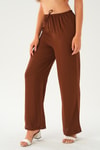 Kahve Bol Paça Pantolon 4284A