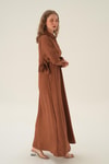 Kahve Bolerolu Elbise 6809A