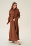 Kahve Bolerolu Elbise 6809A