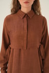 Kahve Bolerolu Elbise 6809A