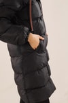 Kahve Çift Renkli Oversize Mont 0021-1