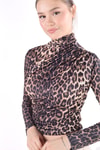 Kahve Desenli Bluz 358-1