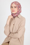 Kahve Desenli Eşarp 5695