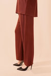 Kahve Fermuarlı Tunik Pantolon Takım 5471