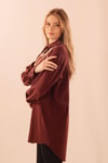 Kahve İnci Kolyeli Tunik 5462