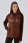 Kahve Kanguru Cep Kol Detay Sweat 4125