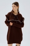 Kahve Kurdele Detay Kazak 3296