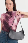 Kahve Oval Baget Çanta 3001