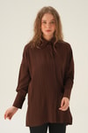 Kahve Oversize Gömlek 6931A