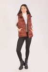 Kahve Oversize Yelek 0015-1