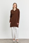 Kahve Polo Yaka Tunik 5410
