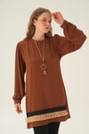 Kahve Püsküllü Tunik 25054