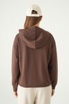 Kahve Şerit Detay Sweat 8308A