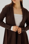 Kahve Simli Hırka 3345