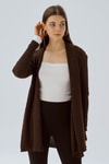 Kahve Simli Hırka 3345