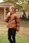 Kahve Şişme Mont 3005