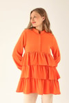 Kat Kat Detaylı Tunik - 6470A Orange
