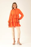 Kat Kat Detaylı Tunik - 6470A Orange
